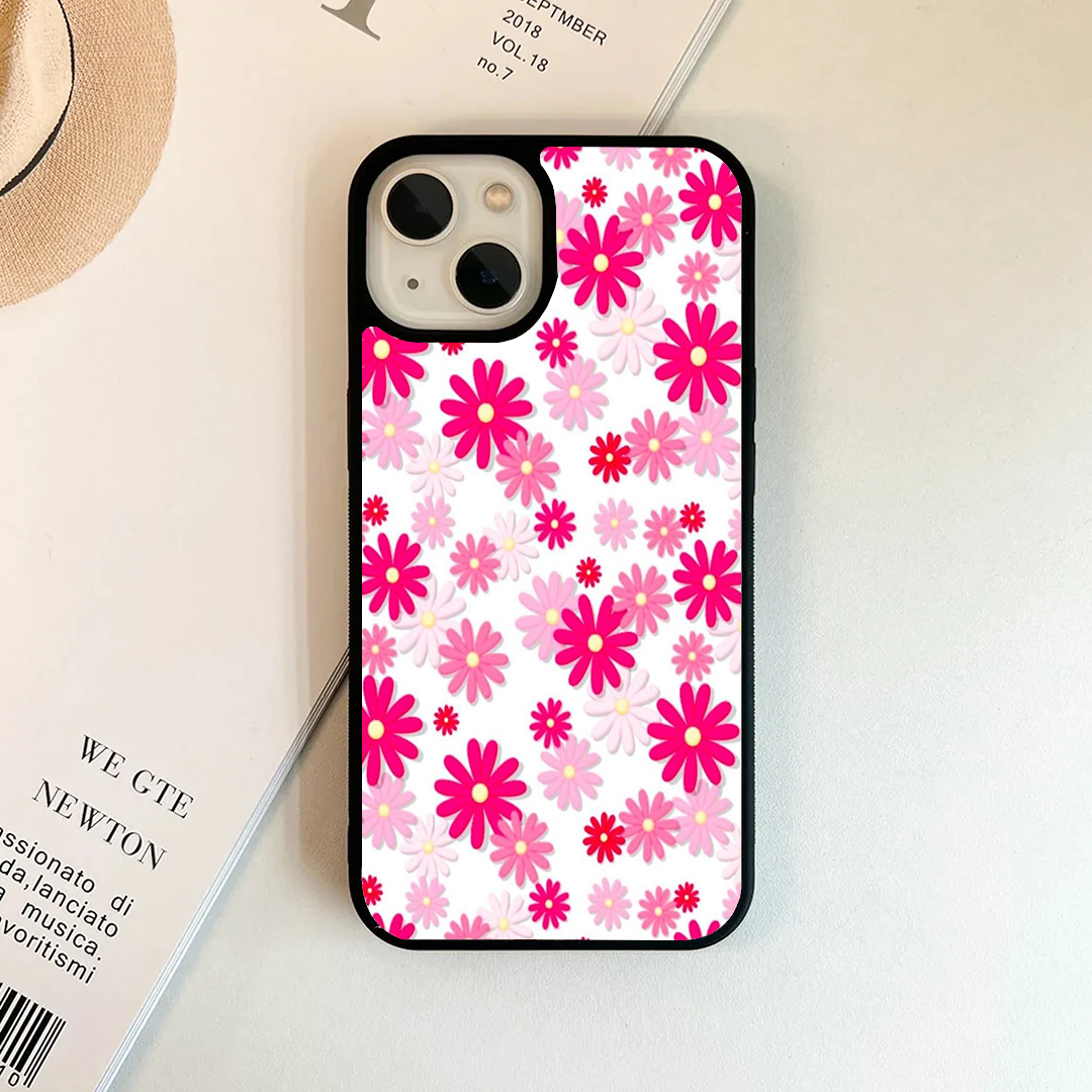 Bright Magenta & Pink Daisy Pop Phone Case