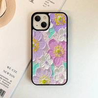 Pastel Impasto Painted Floral Phone Case