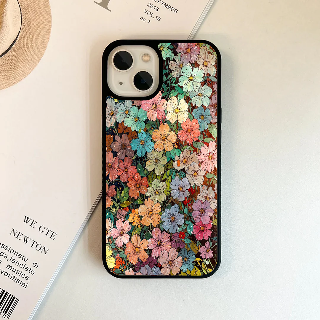 Vintage Oil Paint Ditsy Floral Phone Case