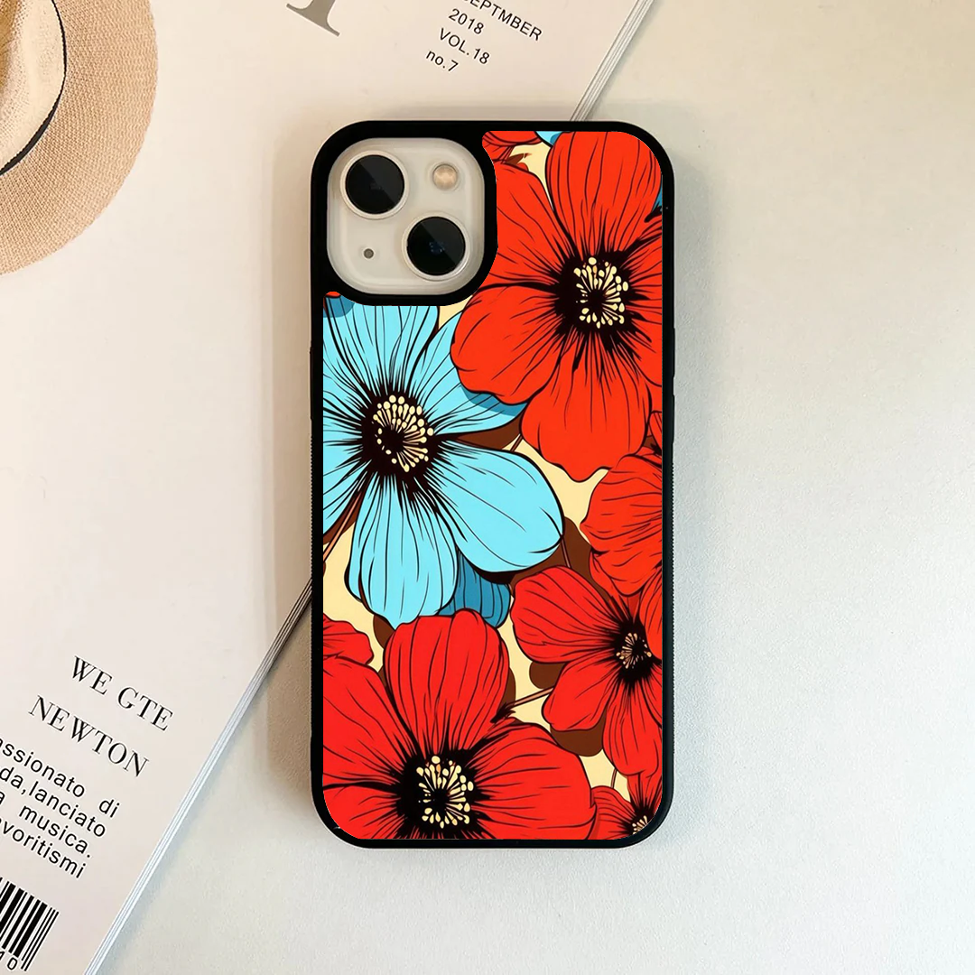 Bold Retro Pop Art Floral Phone Case