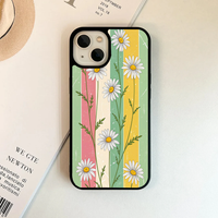 Retro Striped Daisy Vine Phone Case