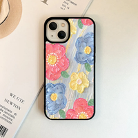 Colorful Impasto Painted Floral Phone Case