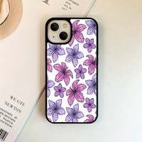 Illustrated Pink & Purple Tropical Floral Case