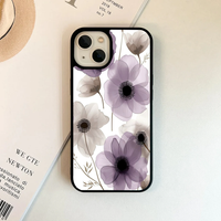 Ethereal Translucent Purple Floral Phone Case