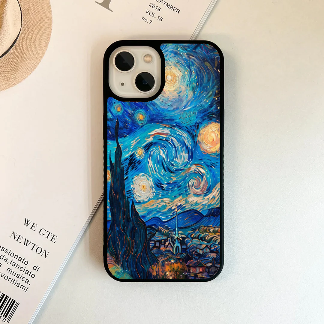 Classic Starry Night Van Gogh Metal Phone Case