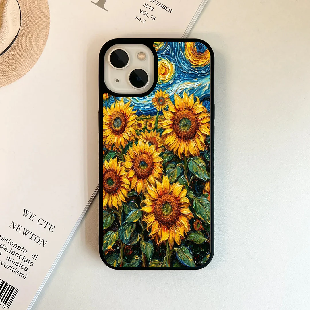 Vintage Sunflowers Art Field Phone Case