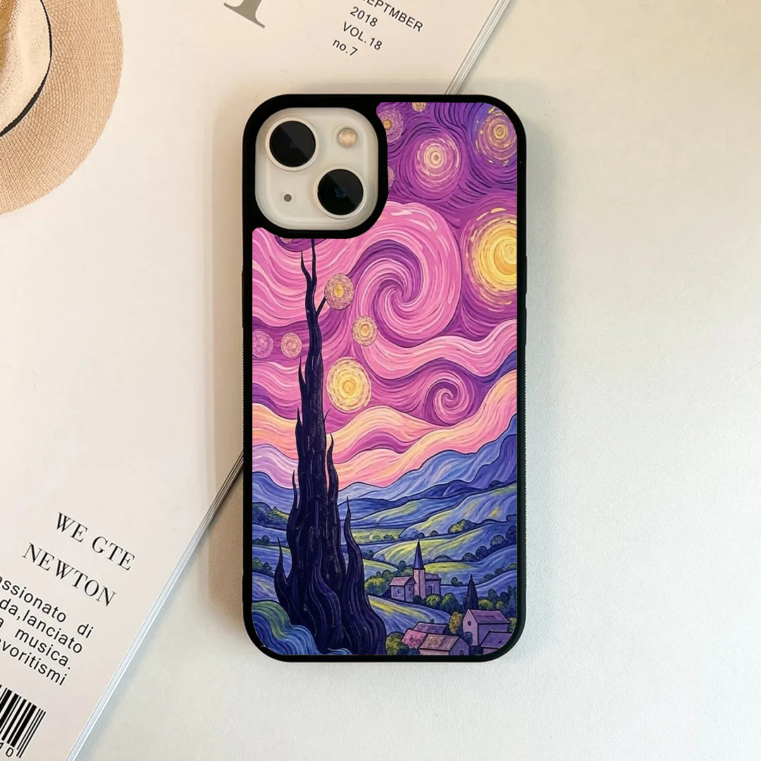 Twilight Purple Starry Night Phone Case