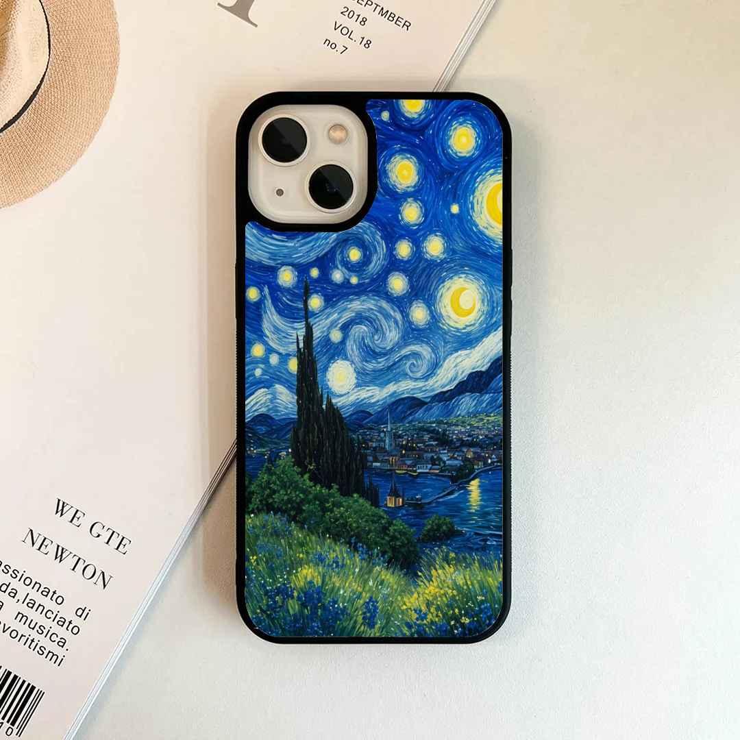 Spring Hillside Under Starry Sky Phone Case