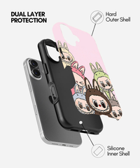 Labubu Monster Squad Glossy Phone Case