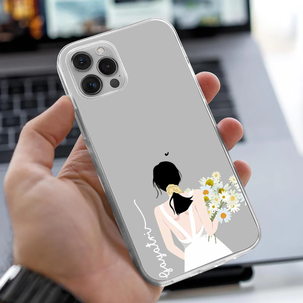 Personalized Daisy Girl Clear Case