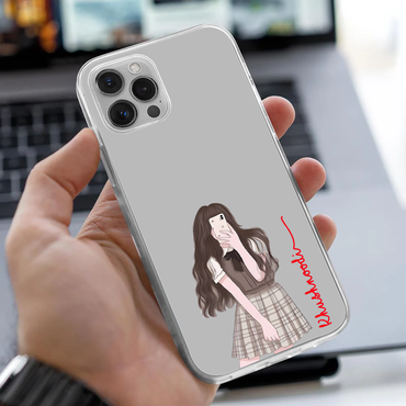 Personalized Preppy Style Selfie Clear Case