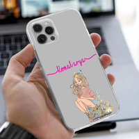Personalized Floral Crown Aesthetic Clear Case