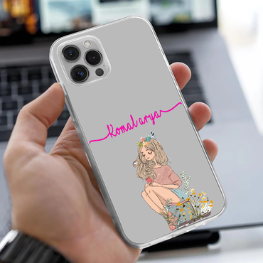 Personalized Floral Crown Aesthetic Clear Case