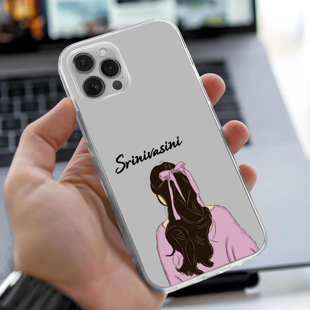 Personalized Pink Bow Aesthetic Clear Case