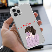 Personalized Purple Aesthetic Clear Case