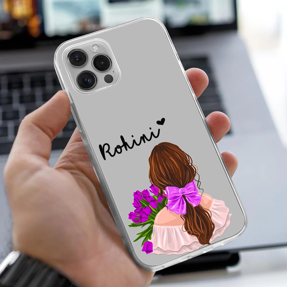 Personalized Tulip Bouquet Clear Case