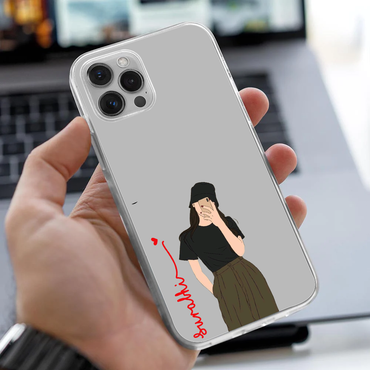 Personalized Bucket Hat Girl Clear Case