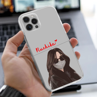 Personalized Chic Mask Girl Clear Case