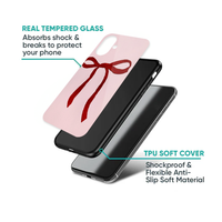Minimalist Pink & Red Statement Bow Phone Case
