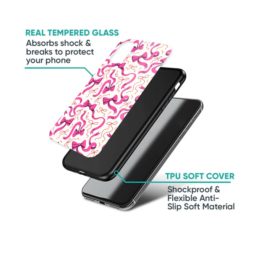 Flowing Magenta Ribbon Pattern Phone Case