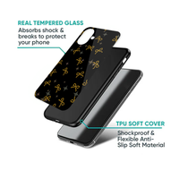 Elegant Midnight Gold String Bow Phone Case