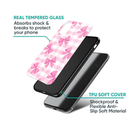 Pink Gingham & Sweet Bow Pattern Phone Case