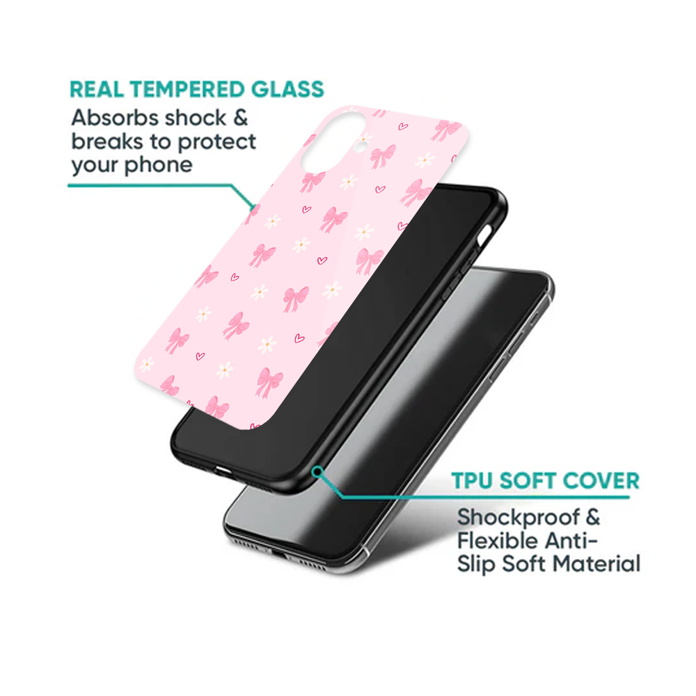 Pink Coquette Bow & Daisy Floral Phone Case