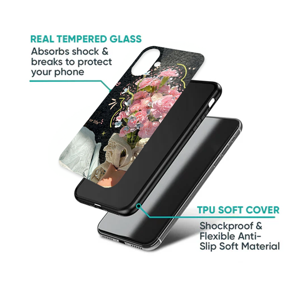 Indie Aesthetic Pink Carnation Collage Case