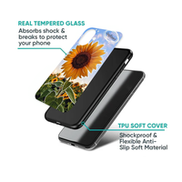 Sunset Sunflower Doodle Aesthetic Phone Case