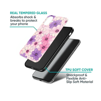 Pastel Pink & Purple Daisy Pattern Phone Case