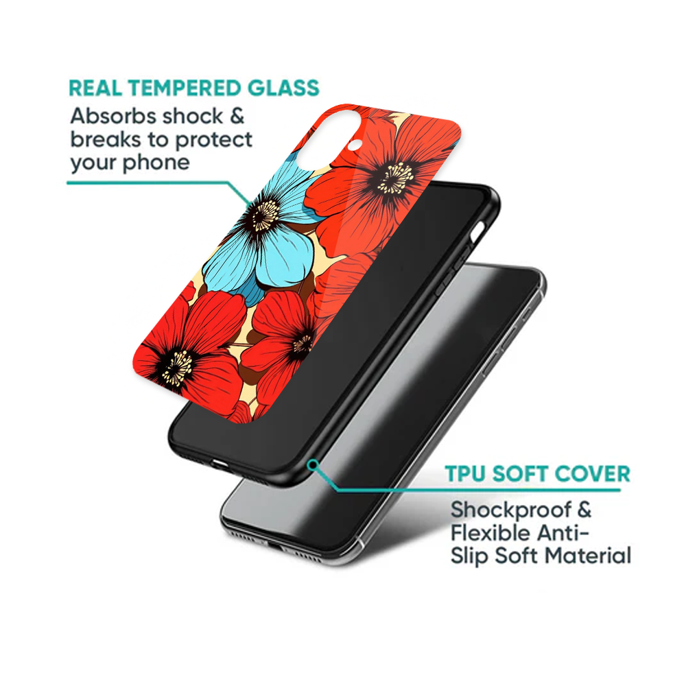 Bold Retro Pop Art Floral Phone Case