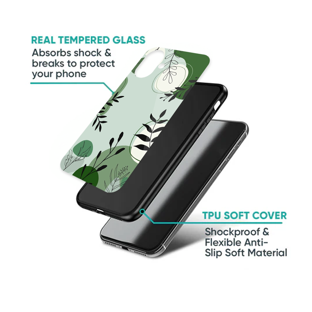 Modern Boho Sage Green Leaf Phone Case