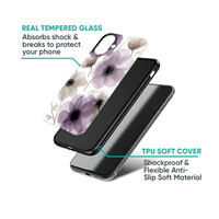 Ethereal Translucent Purple Floral Phone Case