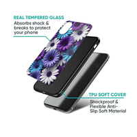 Vibrant 3D Purple & Blue Daisy Pop Case