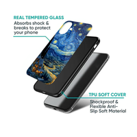 Starry Night Winding Village Road Phone Case