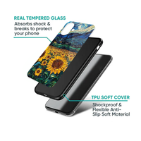 Impasto Sunflower Field Starry Sky Phone Case
