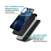 Starry Night Over The Water Metal Phone Case