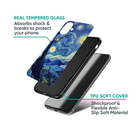 Vivid Starry Night Cypress Tree Phone Case