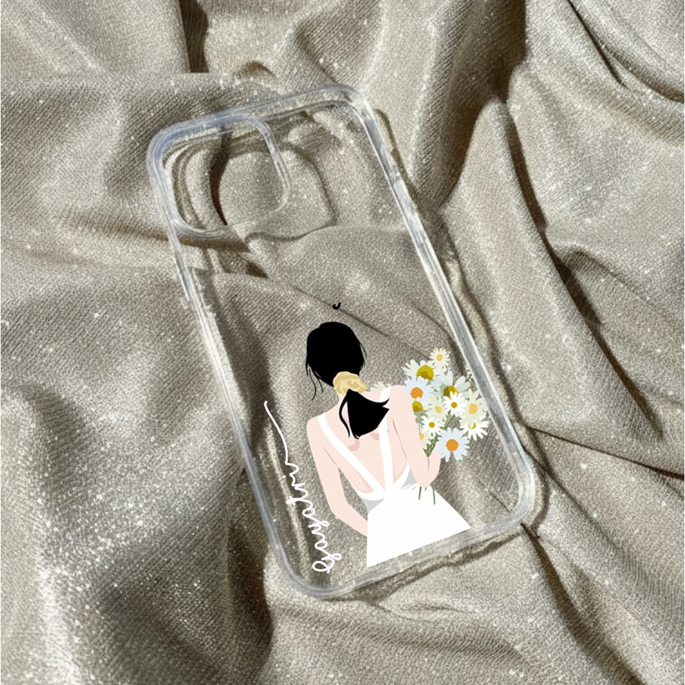 Personalized Daisy Girl Clear Case