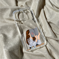 Personalized Book & Coffee Aesthetic Clear Case