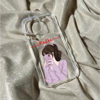 Personalized Purple Aesthetic Clear Case