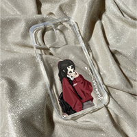 Personalized Red Hoodie Clear Case